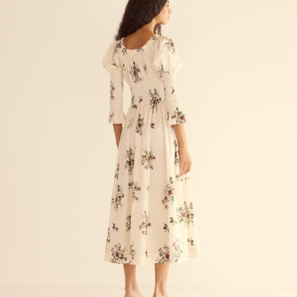 Floral Cream Maxi Dress - Picture 4 of 7